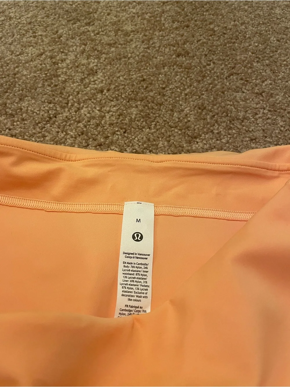 Lululemon Scallop-Hem High-Rise Tennis Skirt in Rock Melon color